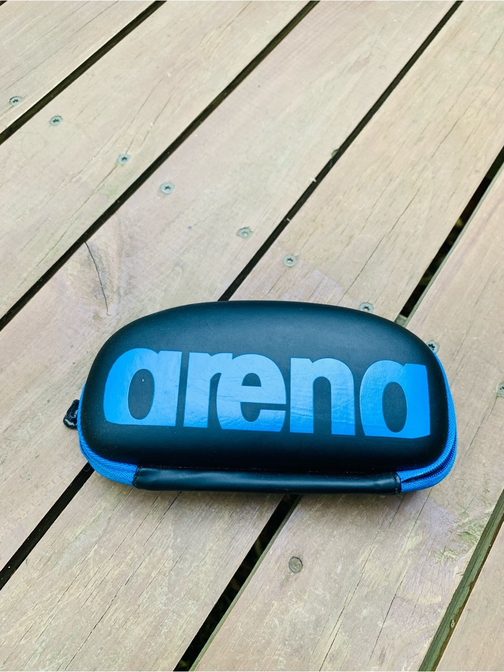 arena Men’s Swim Goggles Case – Black & Blue